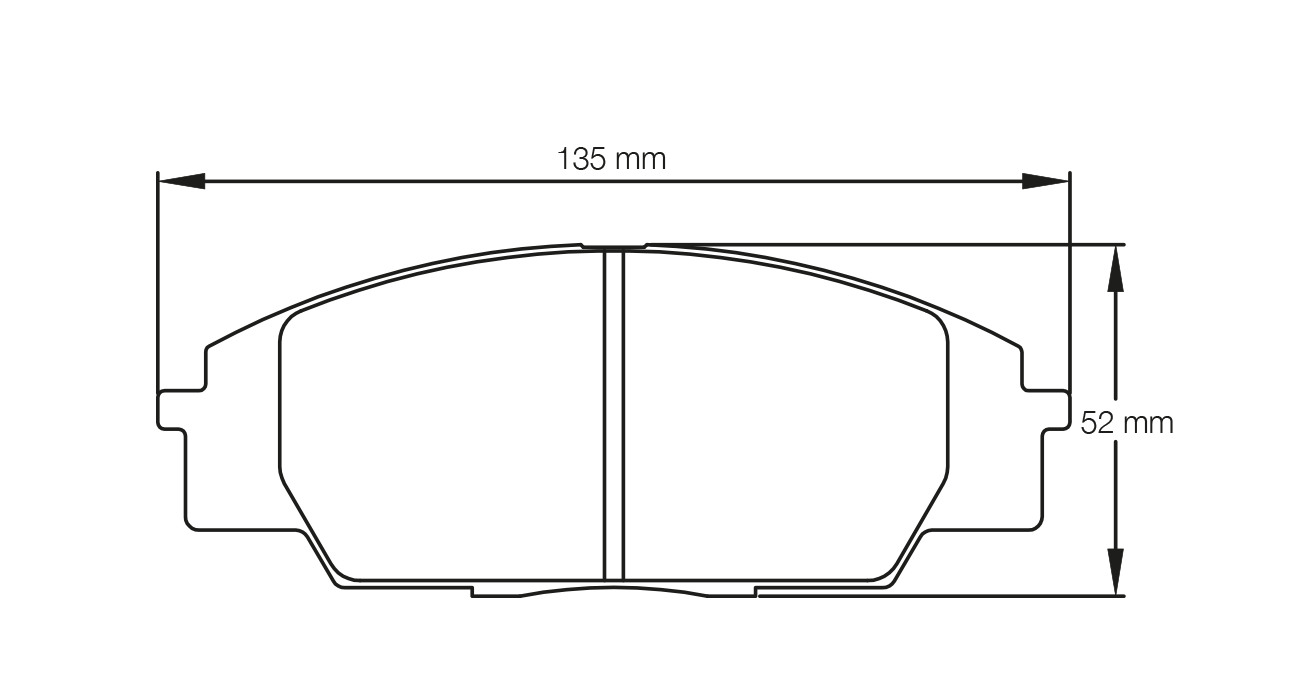 PAGID RSL 29 Brake Pads 135mm x 52mm E8010R2901 - Front