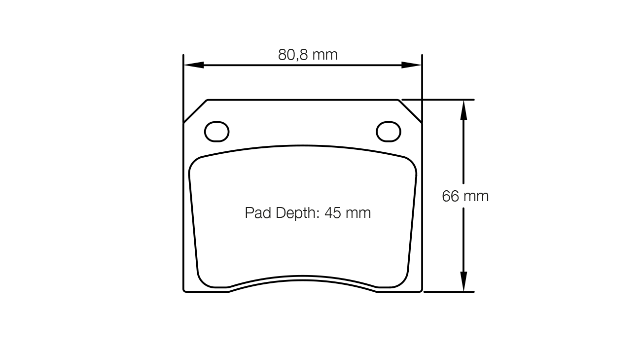 PAGID RSH 29E Brake Pads 80.8mm x 66mm S8041H29E01 - Rear