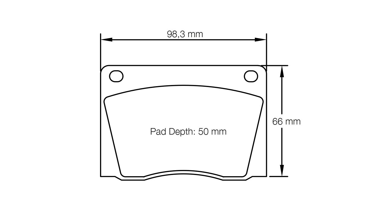 PAGID RSH 29E Brake Pads 98.3mm x 66mm S8042H29E01 - Front