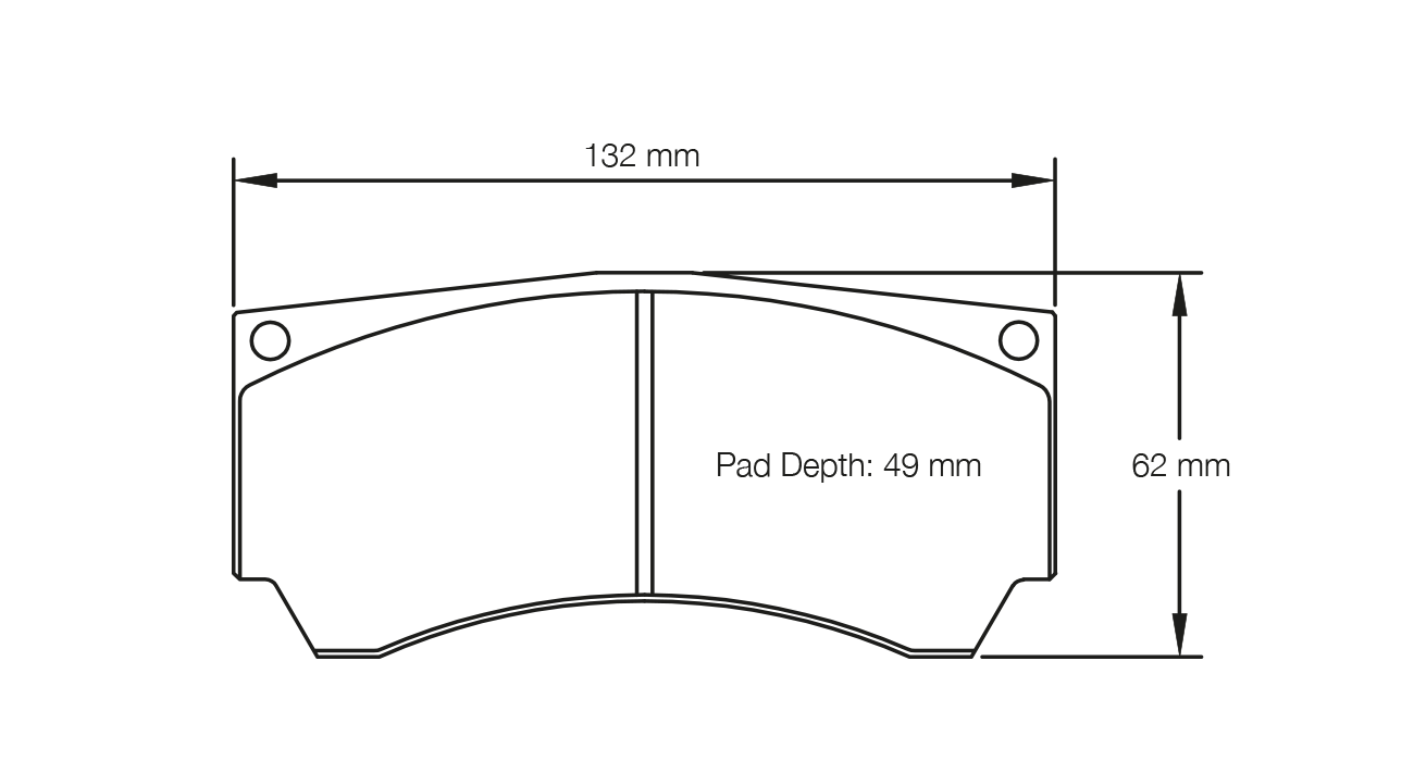 PAGID RSL 29 Brake Pads 132mm x 62mm E8050R2901