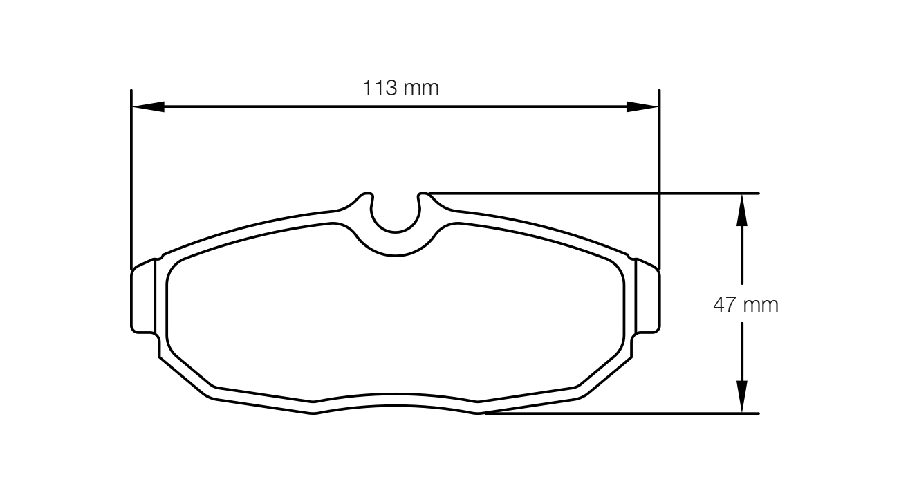 PAGID RSL 29 Brake Pads 113mm x 47mm E8113R2901 - Rear