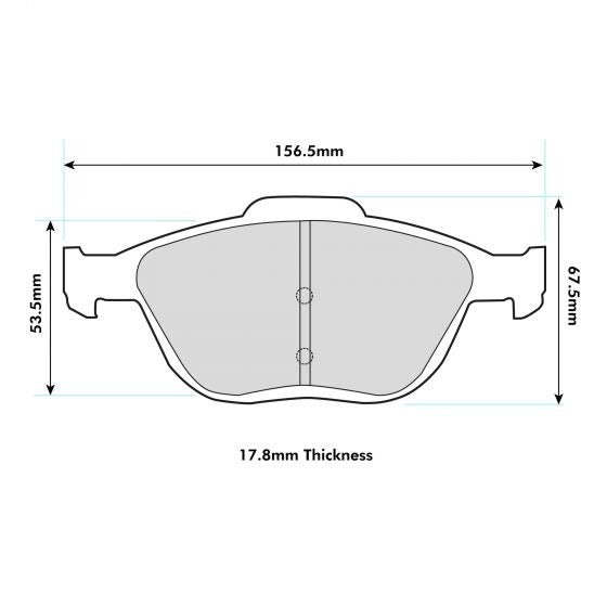 PBS ProTrack Brake Pads 8197PT - Front