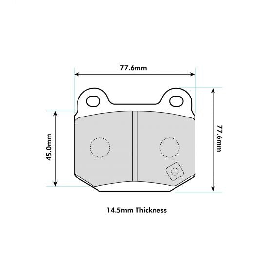 PBS ProTrack Brake Pads 8198PT - Rear