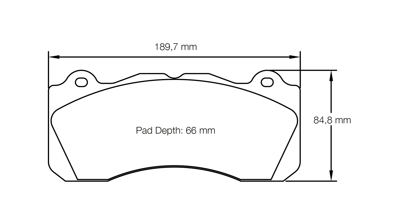 PAGID RSL 29 Brake Pads 189.7mm x 84.8mm S8203R29001 - Front