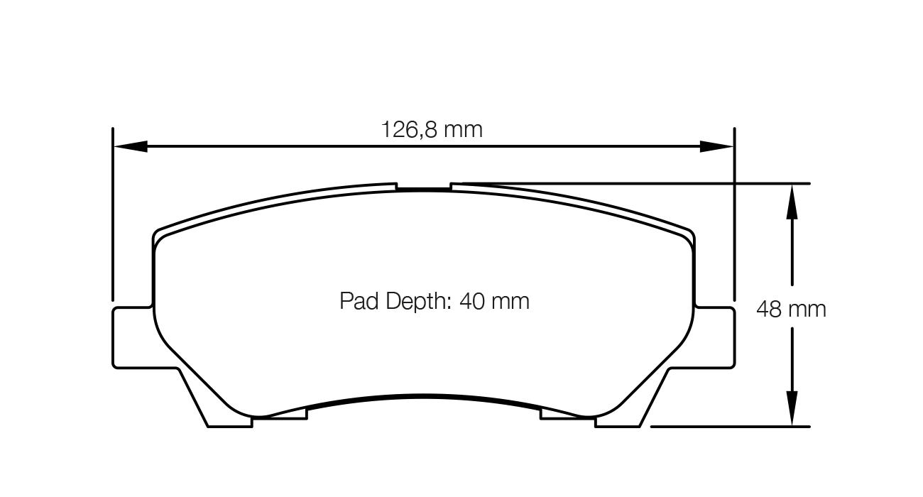 PAGID RSL 29 Brake Pads 126.8mm x 48mm S8204R29001 - Rear