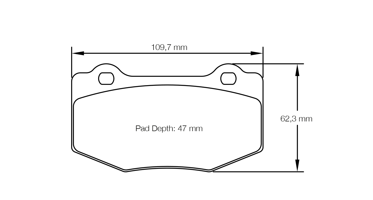 PAGID RSL 29 Brake Pads 109.7mm x 62.3mm S8208R29001 - Rear