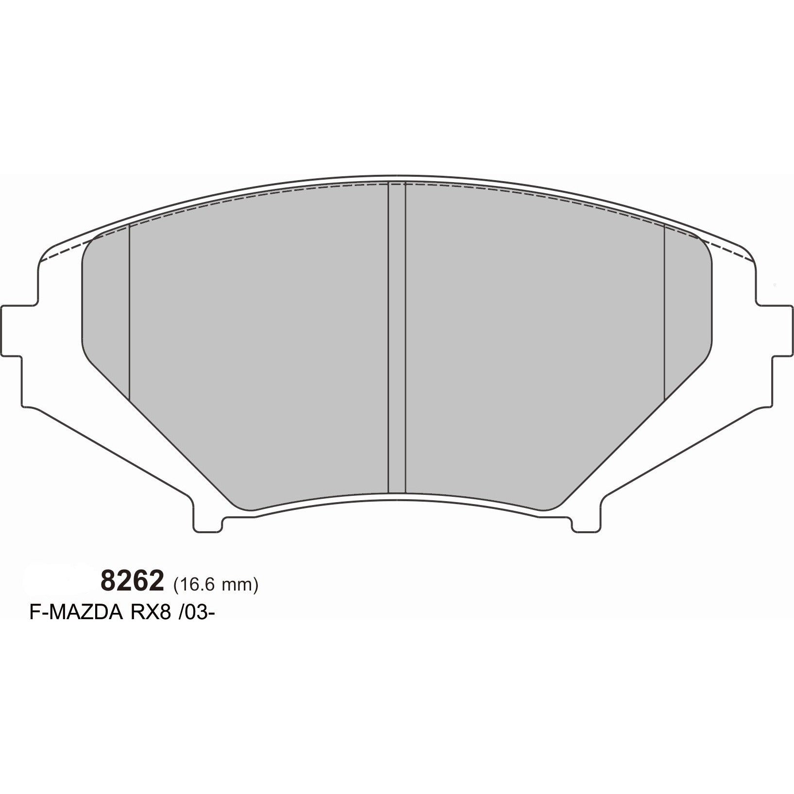 PBS ProRace Brake Pads 8262PR - Front