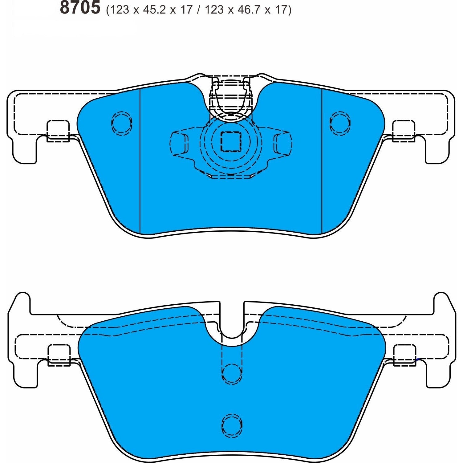 PBS ProTrack Brake Pads 8705PT - Rear