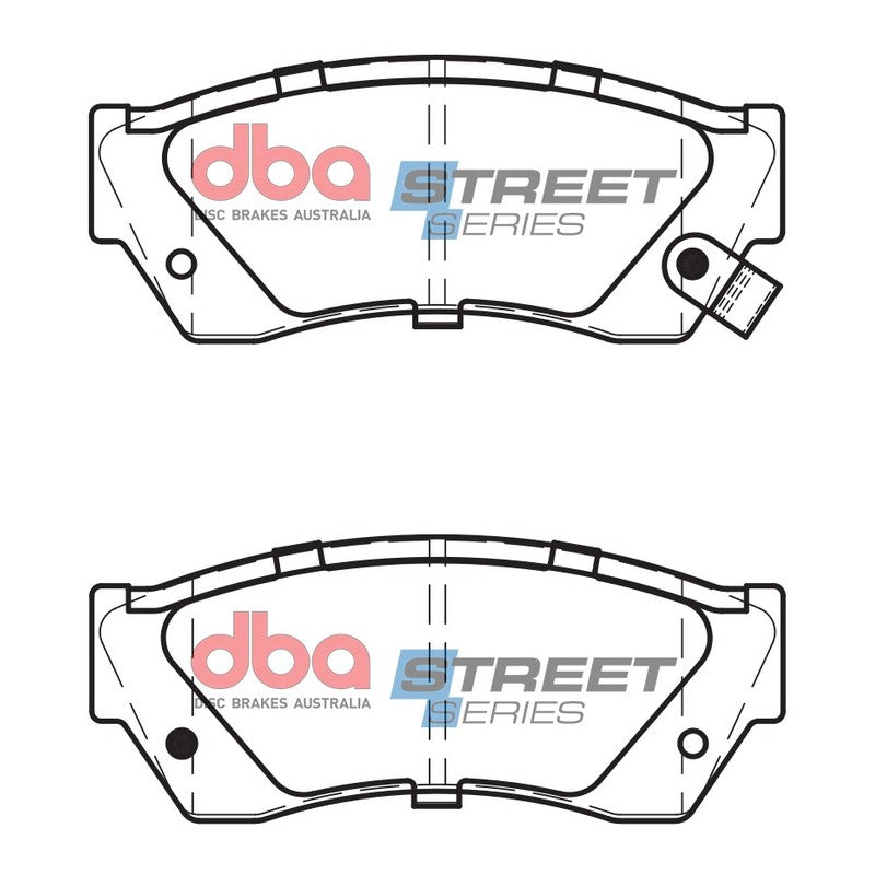 DBA Street Series Ceramic Brake Pads 107.5mm x 44.7mm DB1155SS - Front