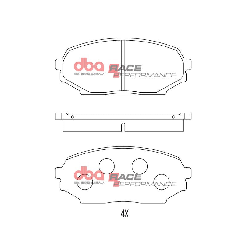 DBA Race Performance Brake Pads 110.1mm x 46mm DB1178RP - Front
