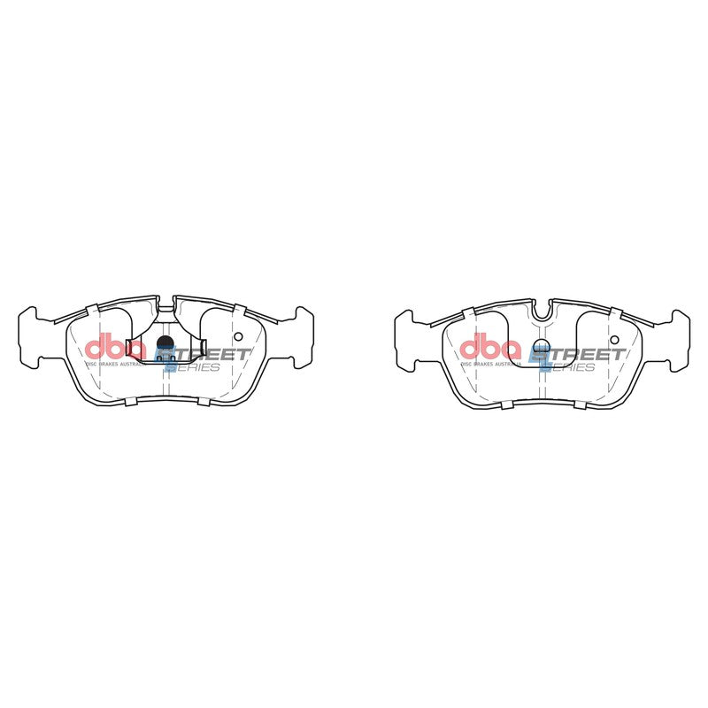 DBA Street Series Ceramic Brake Pads 151.4mm x 57.2mm DB1224SS - Front