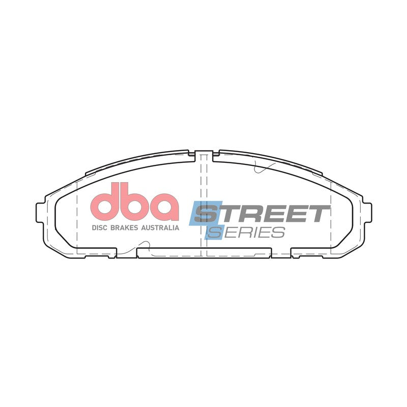 DBA Street Series Ceramic Brake Pads 170.1mm x 54.7mm DB1257SS - Front