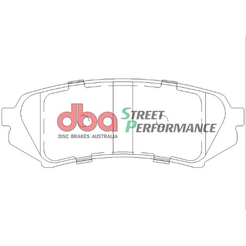 DBA Street Performance Brake Pads 123.1mm x 45.1mm DB1383SP - Rear