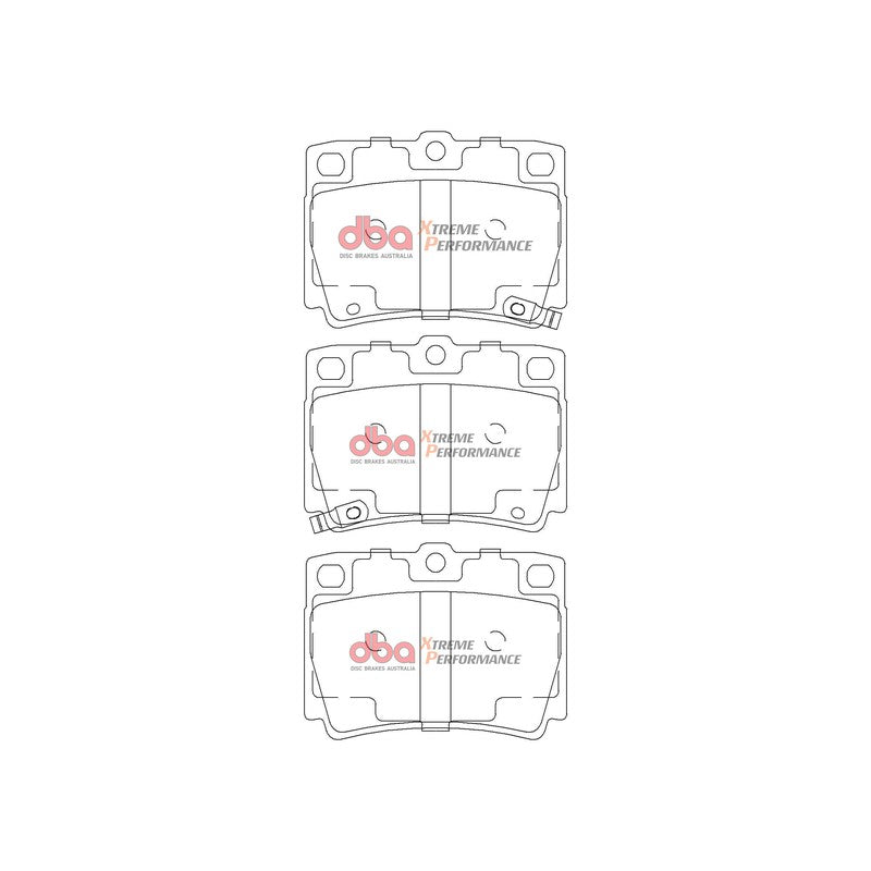 DBA Xtreme Performance Brake Pads 105.1mm x 46.7mm DB1390XP - Rear