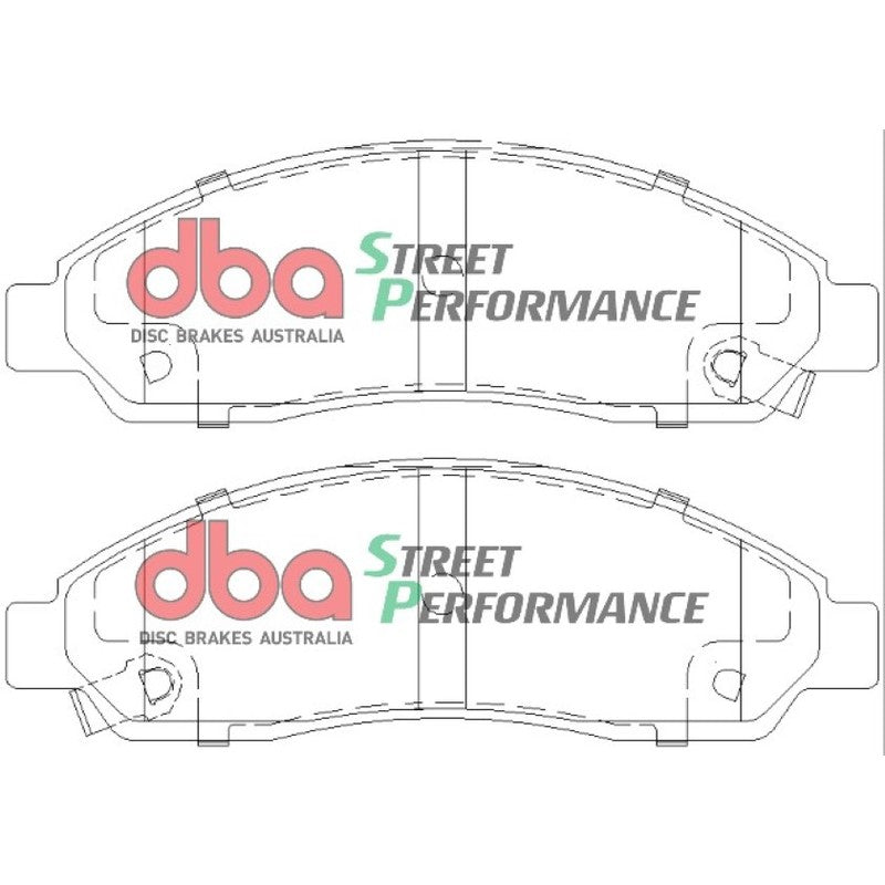 DBA Street Performance Brake Pads 167.4mm x 54mm DB1468SP - Front