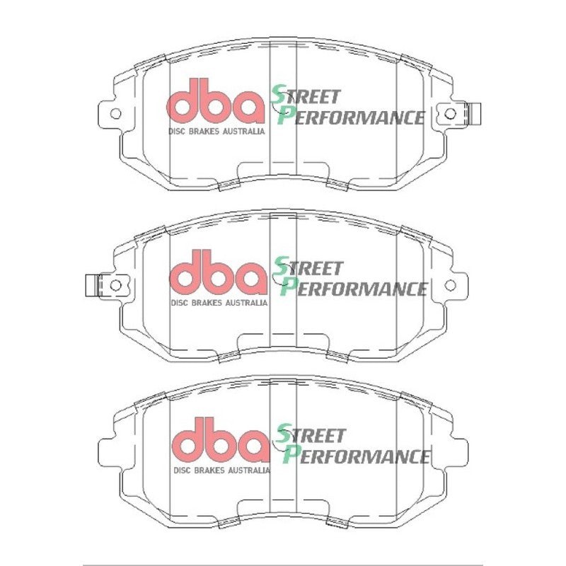 DBA Street Performance Brake Pads 137.1mm x 56.8mm DB1491SP - Front