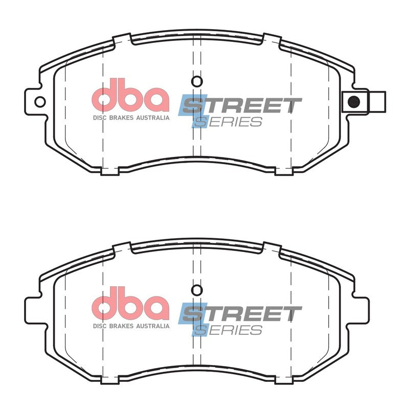 DBA Street Series Ceramic Brake Pads 137.1mm x 56.8mm DB1491SS - Front