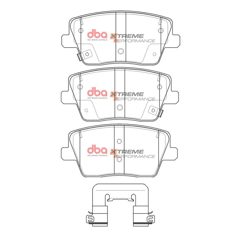 DBA Xtreme Performance Brake Pads 112.4mm x 51.7mm DB15013XP - Rear