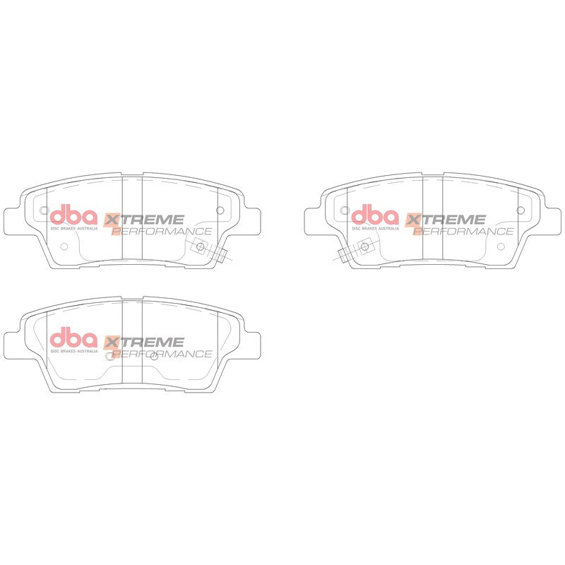 DBA Xtreme Performance Brake Pads 116.8mm x 43.8mm DB15022XP - Rear