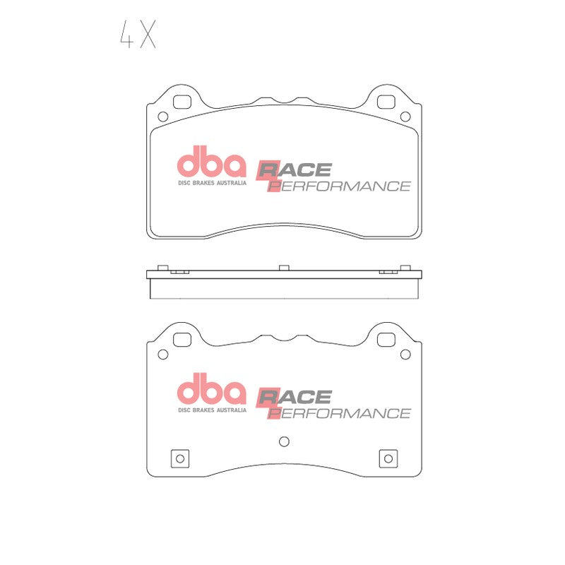DBA Race Performance Brake Pads 138mm x 78mm DB15025RP - Front