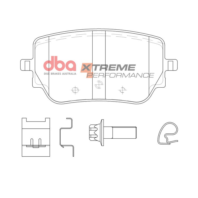 DBA Xtreme Performance Brake Pads 112.9mm x 54.1mm DB15082XP - Rear