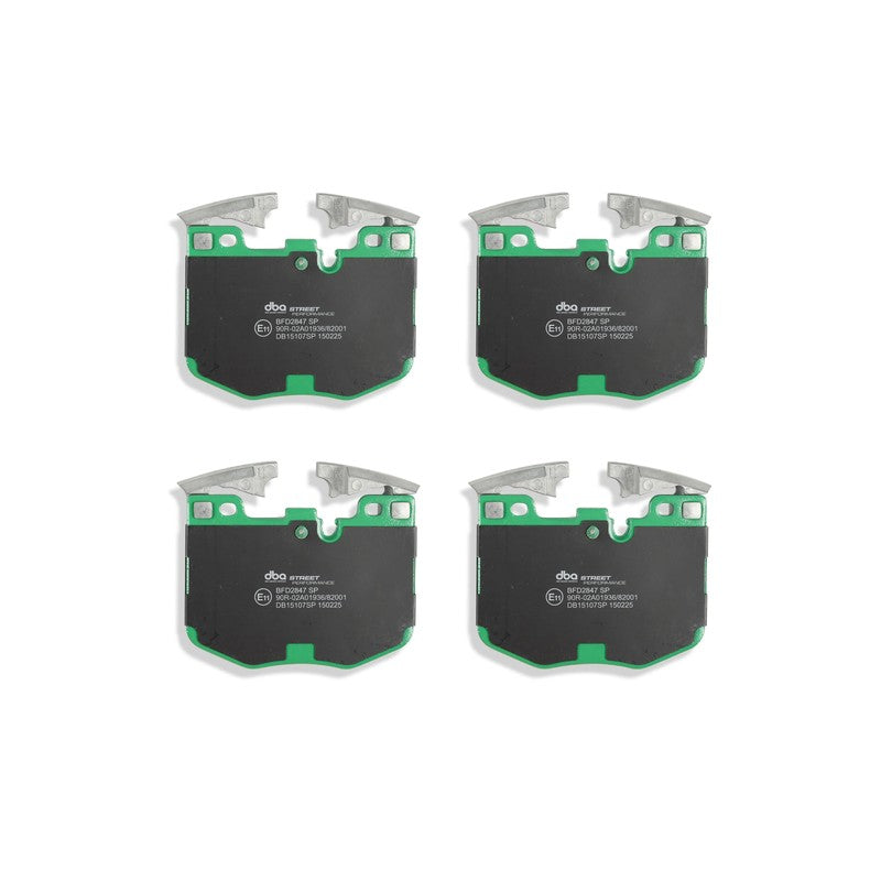 DBA Street Performance Brake Pads 125.6mm x 94.6mm DB15107SP - Front