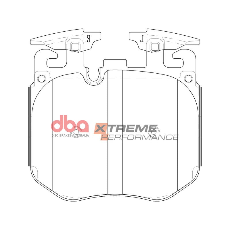 DBA Xtreme Performance Brake Pads 124.4mm x 117.5mm DB15108XP - Front
