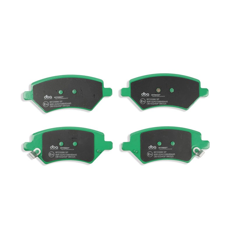 DBA Street Performance Brake Pads 131.5; 0mm x 54.8mm DB15324SP - Front