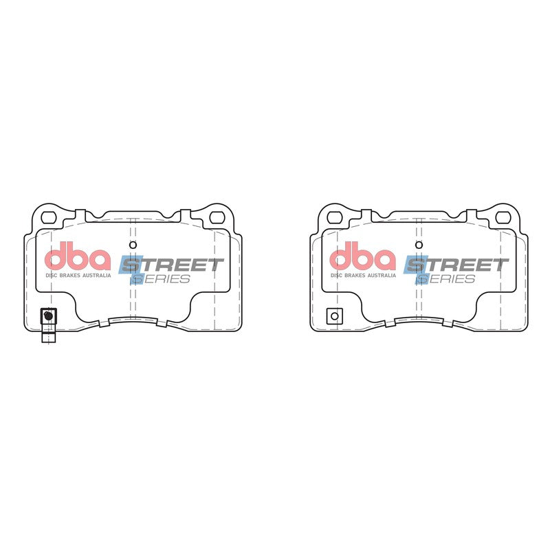 DBA Street Series Ceramic Brake Pads 131.8mm x 77.3mm DB1678SS - Front