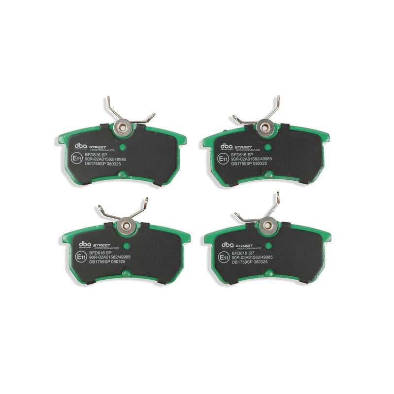 DBA Street Performance Brake Pads 87.3mm x 42.5mm DB1759SP - Rear