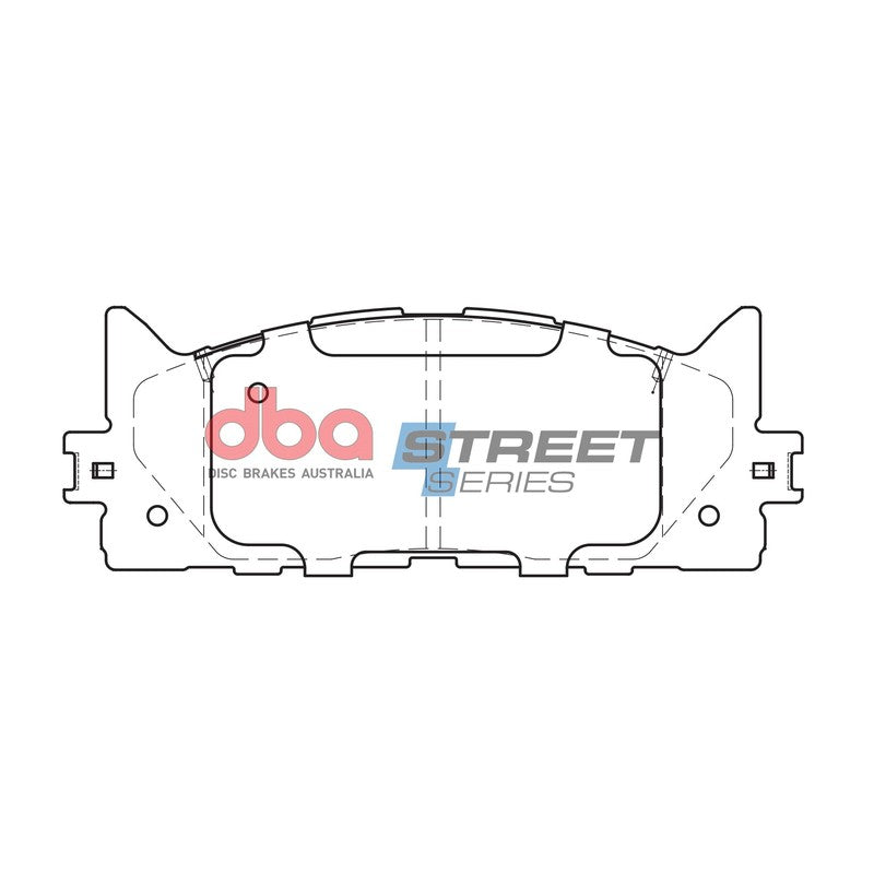 DBA Street Series Ceramic Brake Pads 157.7mm x 57.0mm DB1800SS - Front