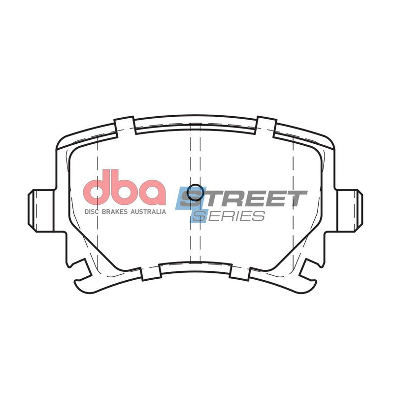 DBA Street Series Ceramic Brake Pads 105.4mm x 55.8mm DB1865SS - Rear