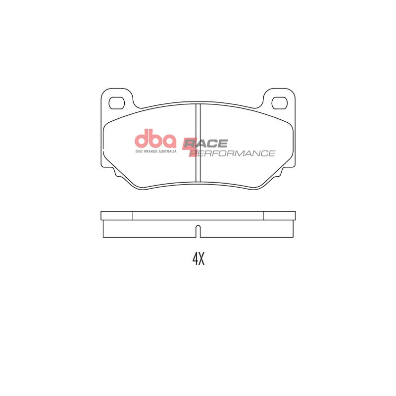 DBA Race Performance Brake Pads 113.4mm x 59.2mm DB1934RP - Rear
