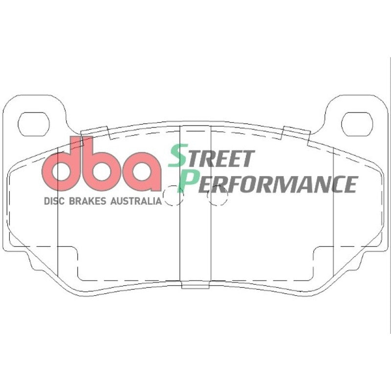 DBA Street Performance Brake Pads 113.4mm x 59.2mm DB1934SP - Rear