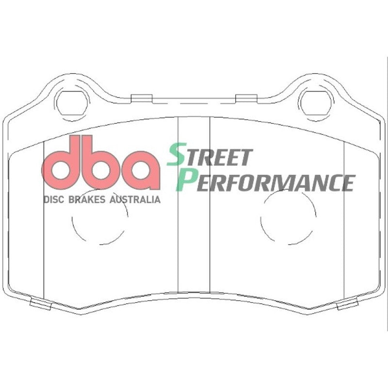 DBA Street Performance Brake Pads 109.7mm x 69.1mm DB1936SP - Rear