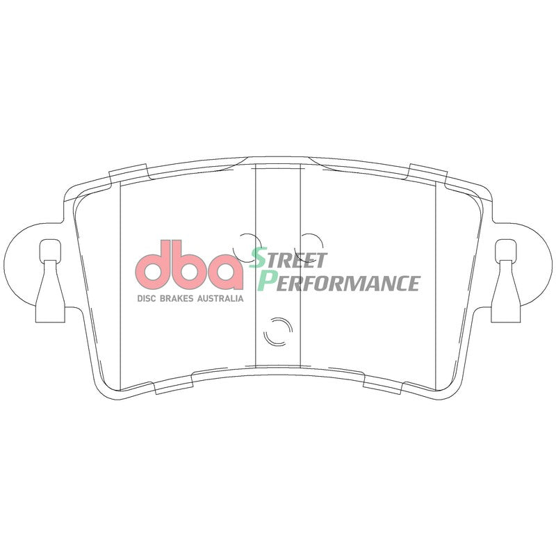 DBA Street Performance Brake Pads 115.7mm x 51.3mm DB1964SP - Rear