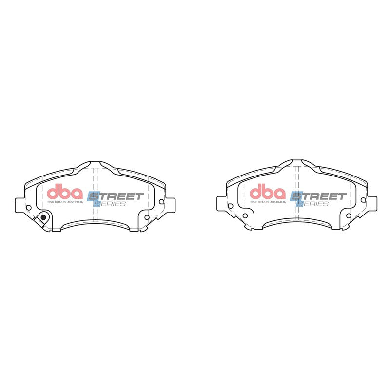 DBA Street Series Ceramic Brake Pads 146.7mm x 63.5mm DB2002SS - Front