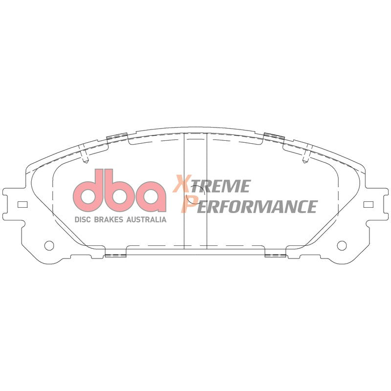 DBA Xtreme Performance Brake Pads 166.7mm x 59.3mm DB2004XP - Front