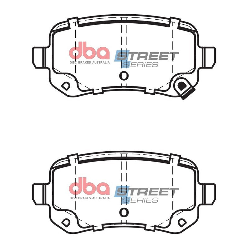 DBA Street Series Ceramic Brake Pads 116.7mm x 52.3mm DB2152SS - Rear