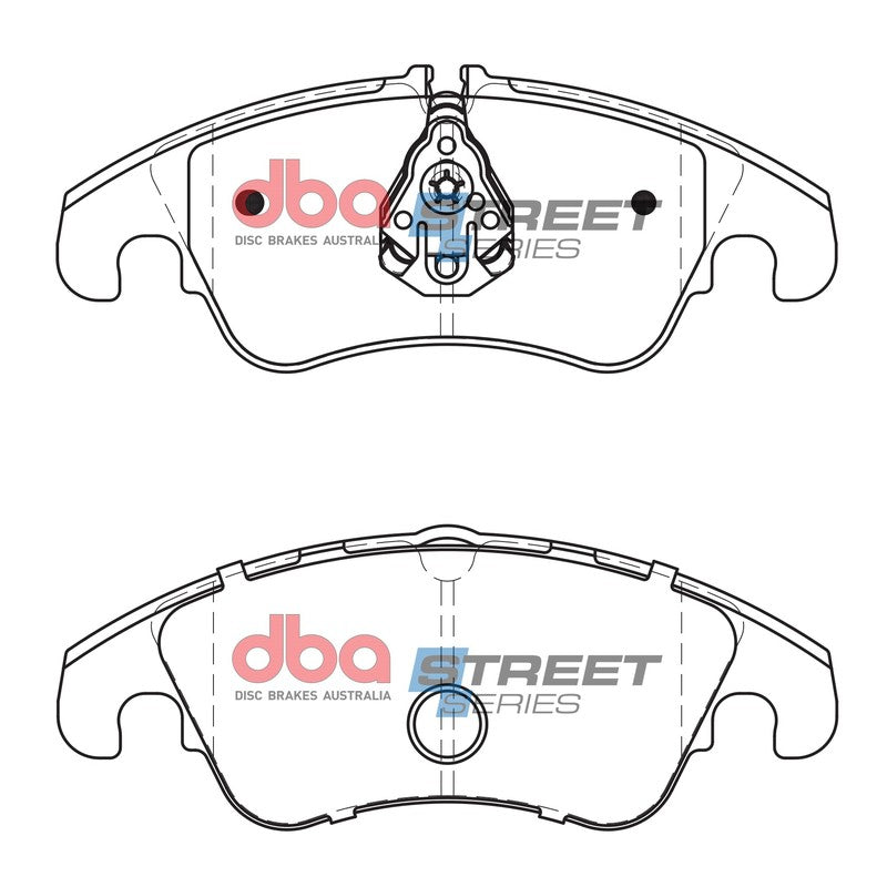 DBA Street Series Ceramic Brake Pads 188.0, 188.0mm x 73.9, 73.4mm DB2186SS - Front