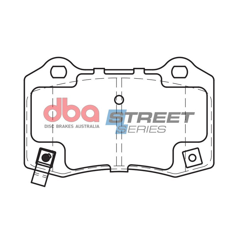 DBA Street Series Ceramic Brake Pads 109.7mm x 69.1mm DB2260SS - Rear