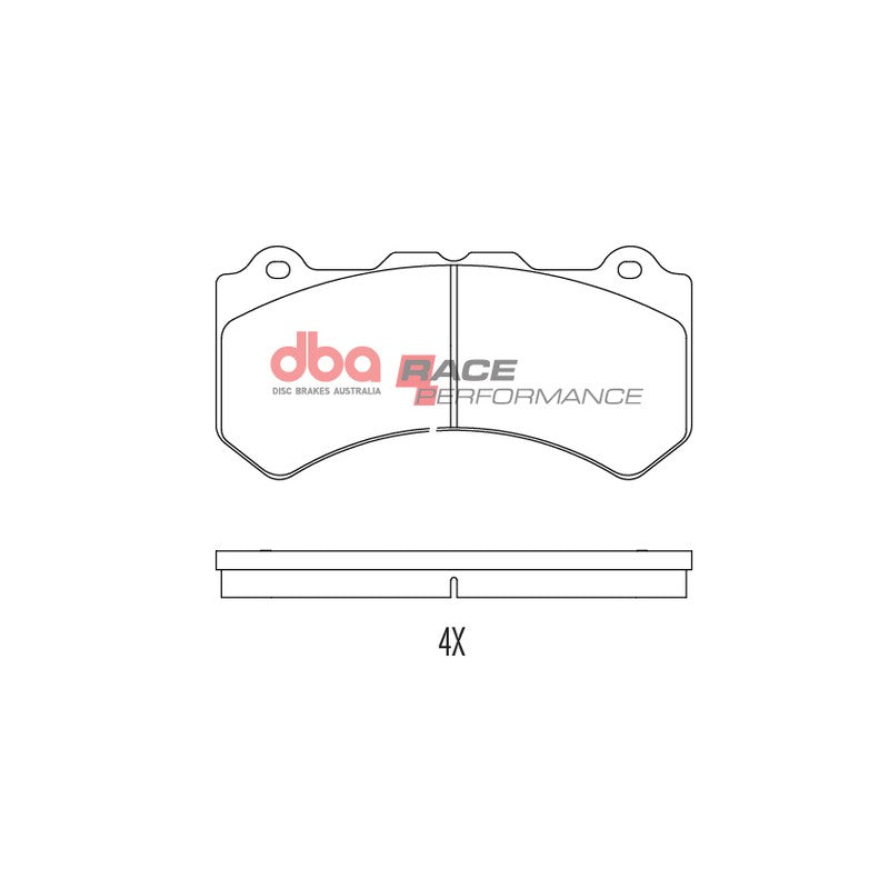 DBA Race Performance Brake Pads 189.7mm x 93mm DB2375RP - Front