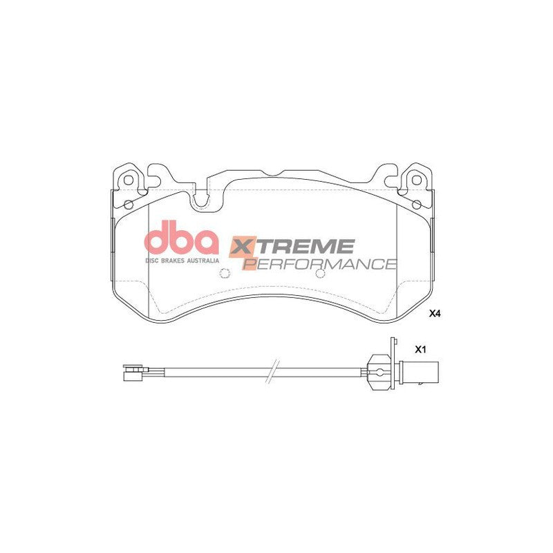 DBA Xtreme Performance Brake Pads 189.7mm x 93.5mm DB2387XP - Front