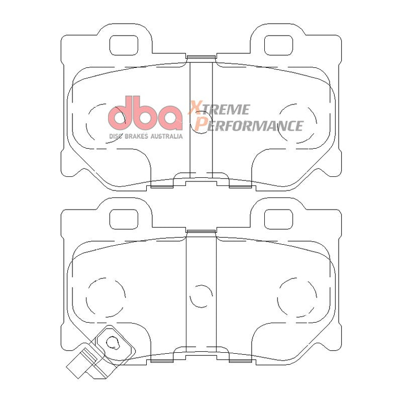 DBA Xtreme Performance Brake Pads 99.8mm x 59.6mm DB2401XP - Rear