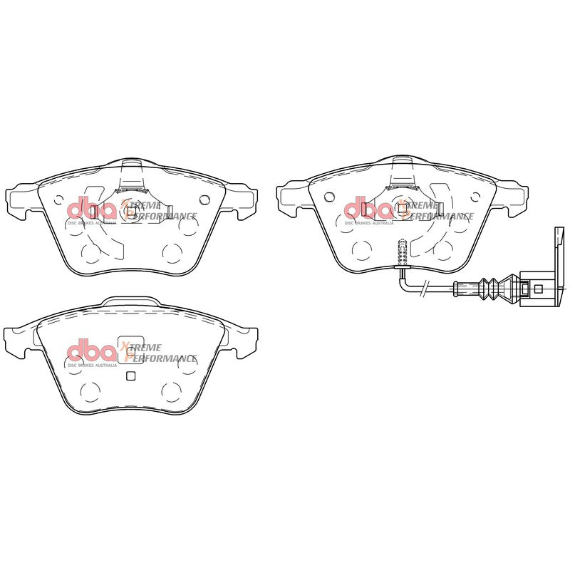 DBA Xtreme Performance Brake Pads I:155.1;O:156.4mm x 72.8mm DB2402XP - Front