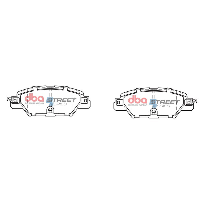 DBA Street Series Ceramic Brake Pads 112.3mm x 42.8mm DB2414SS - Rear