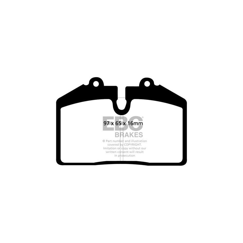 EBC Redstuff Brake Pads 97mm x 65mm DP31013C - Rear