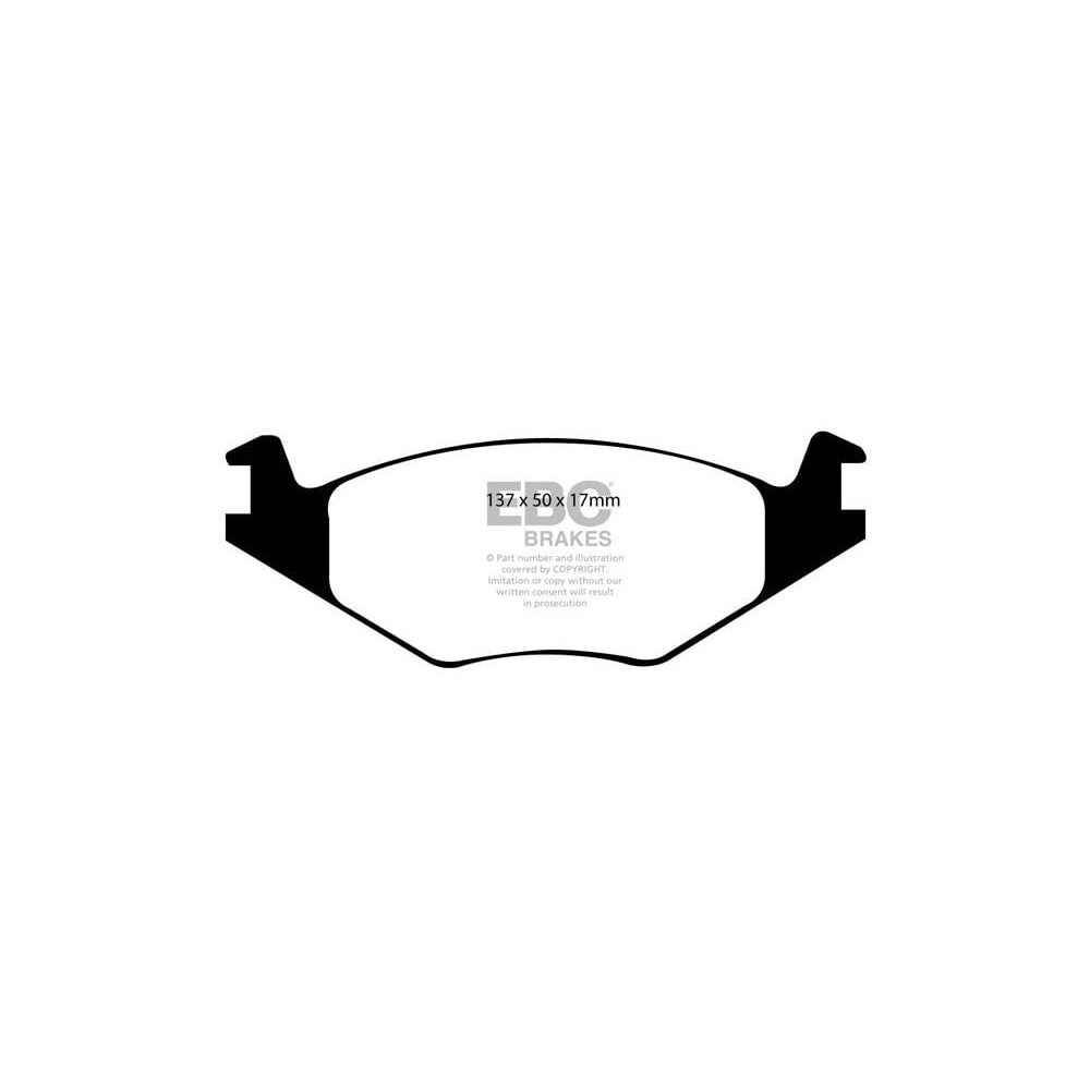 EBC Greenstuff 2000 Brake Pads 137mm x 50mm DP21084 - Front