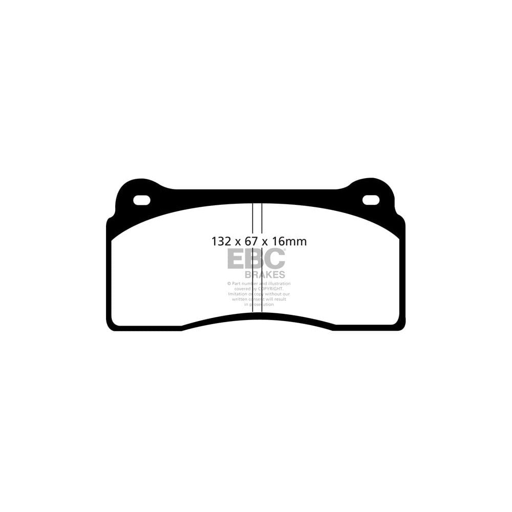 EBC Bluestuff NDX Brake Pads 132mm x 67mm DP51110NDX - Front