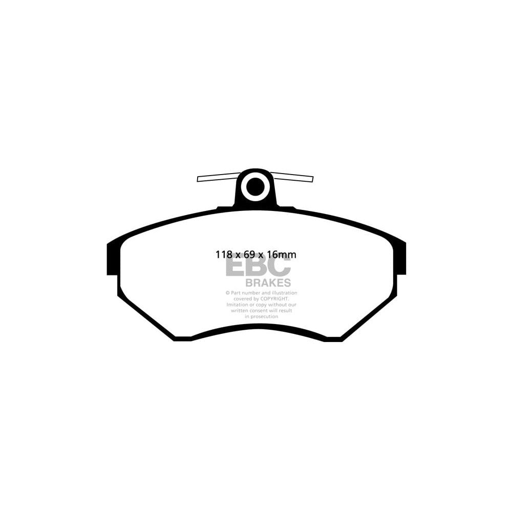 EBC Ultimax Brake Pads 118mm x 69mm DP1112 - Front